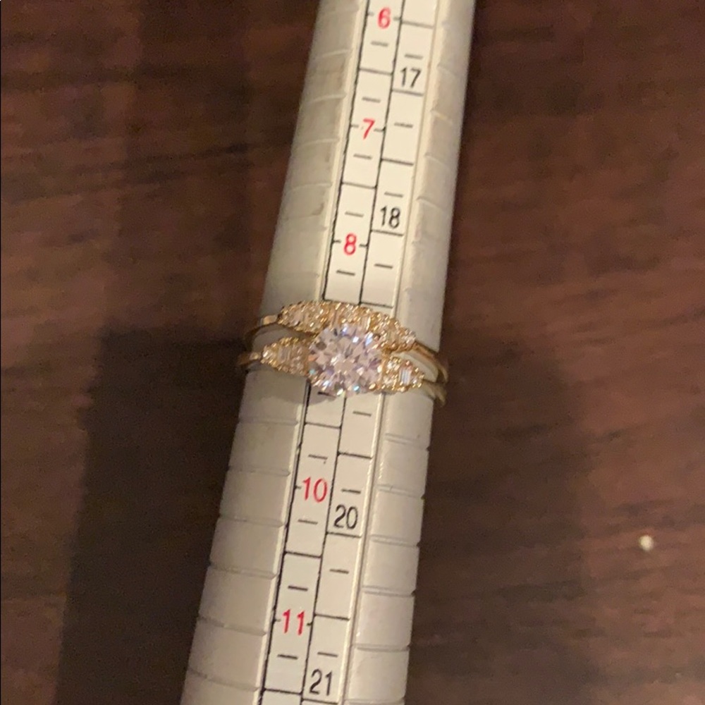 14k Solid Yellow Gold Engagement Ring 5 6 7 8 9 - Picture 8 of 9